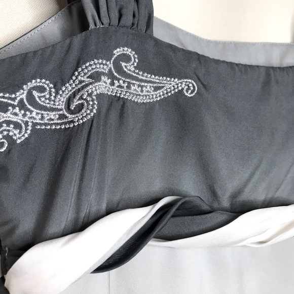 Beaded Ombre 2-Toned Silk Sleeveless Blouse by White House Black Market XS - Picture 4 of 11